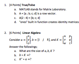 true false matlab