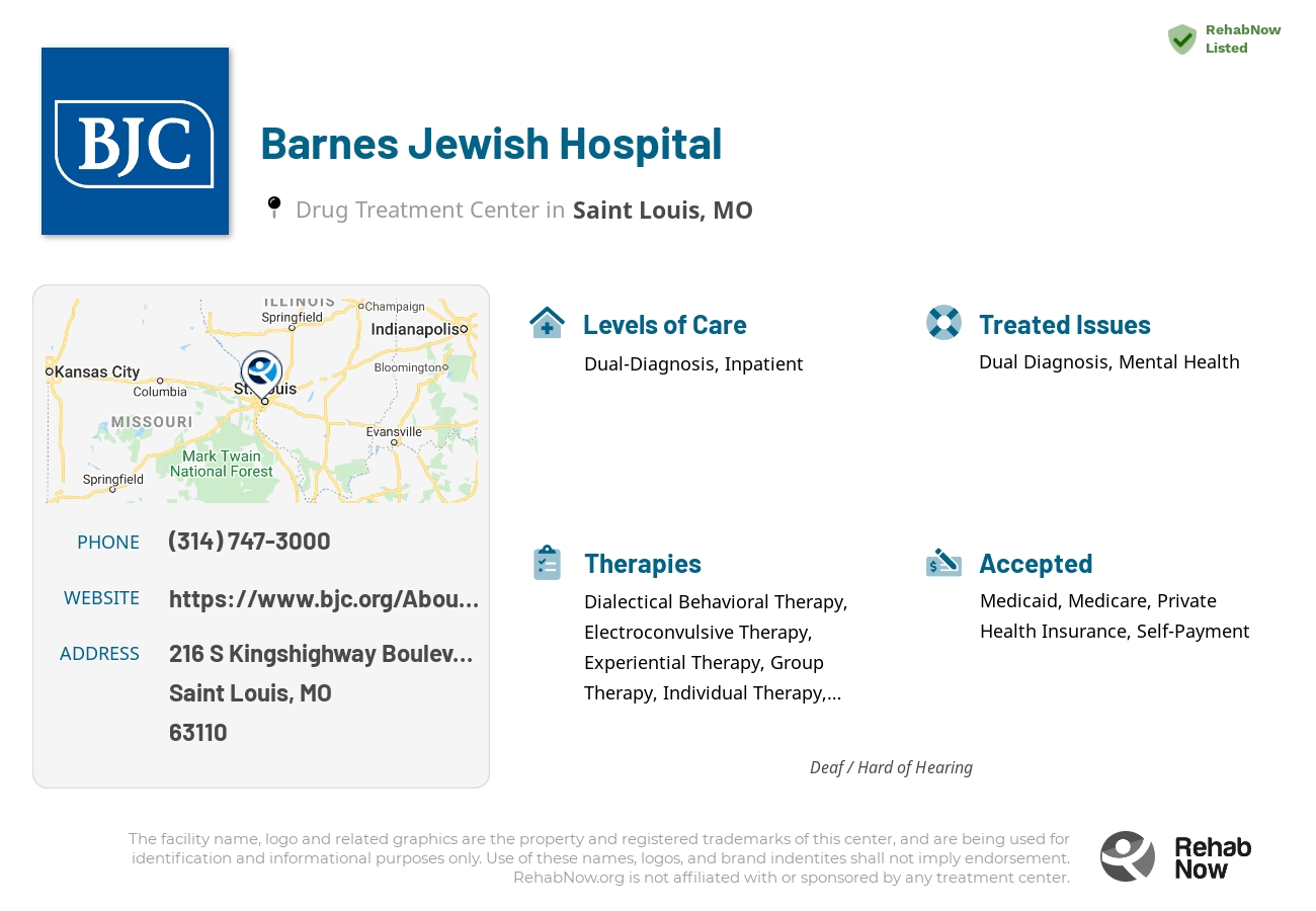 what insurance does barnes-jewish hospital accept