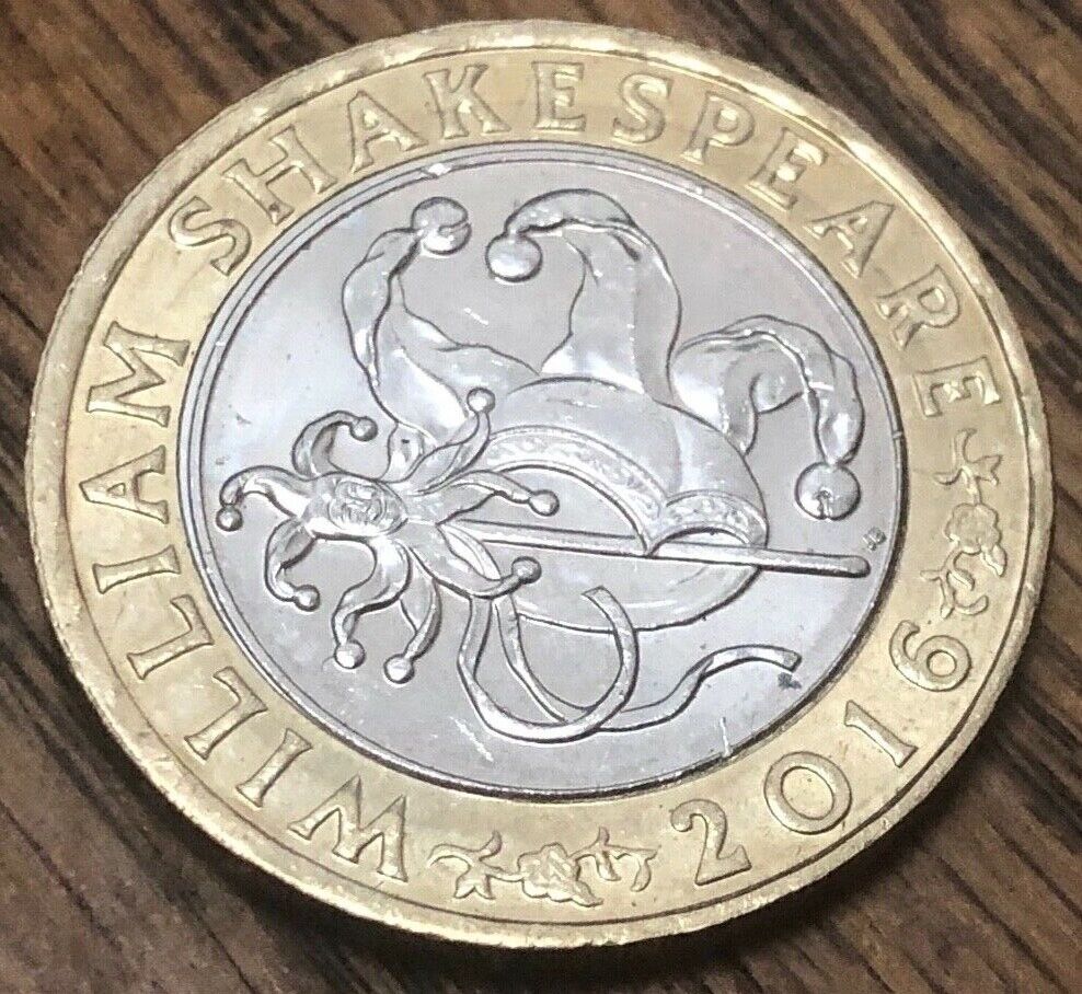 shakespeare 2 pound coin