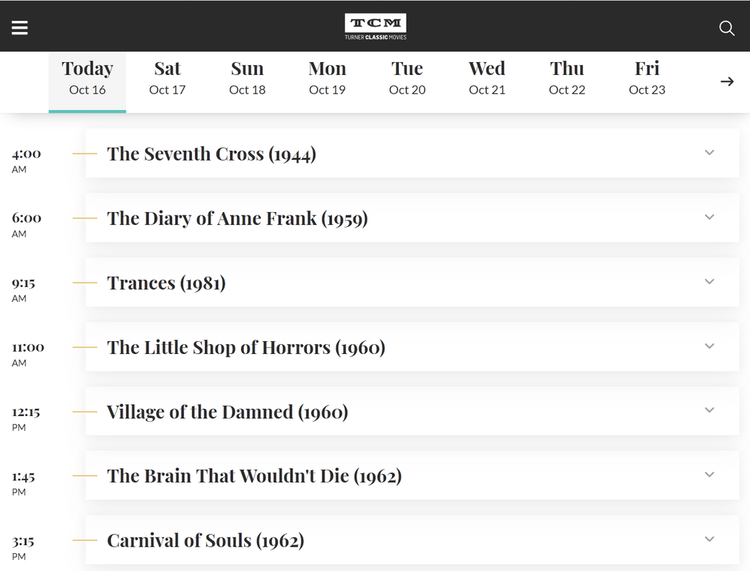 tcm schedule