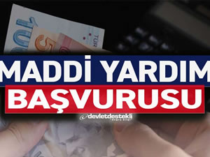 maddi yardım başvurusu