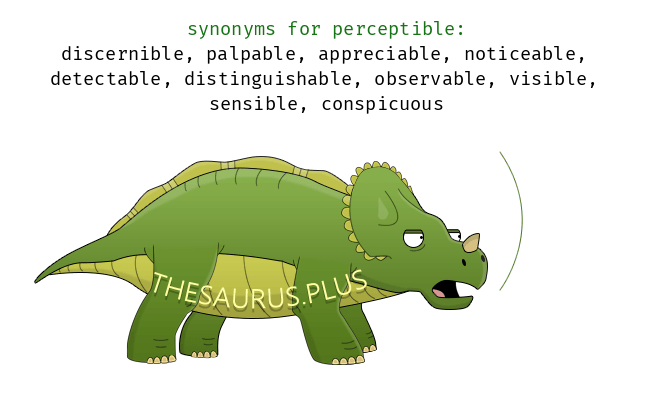 perceptible synonym