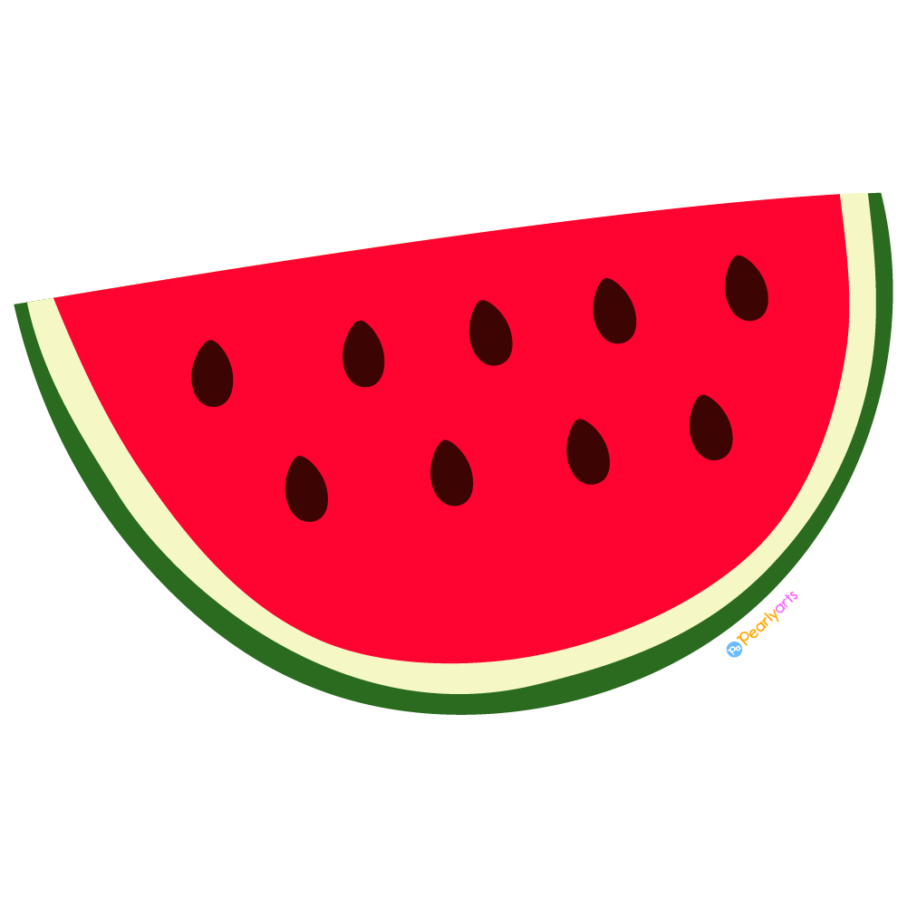 slice of watermelon clipart