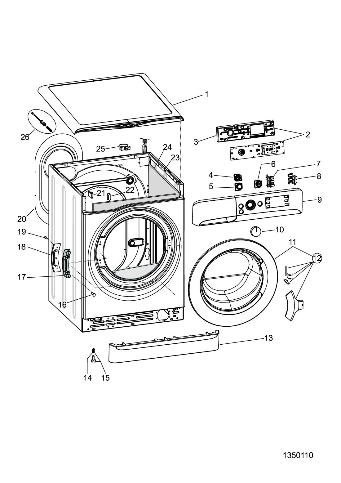 indesit washing machine parts