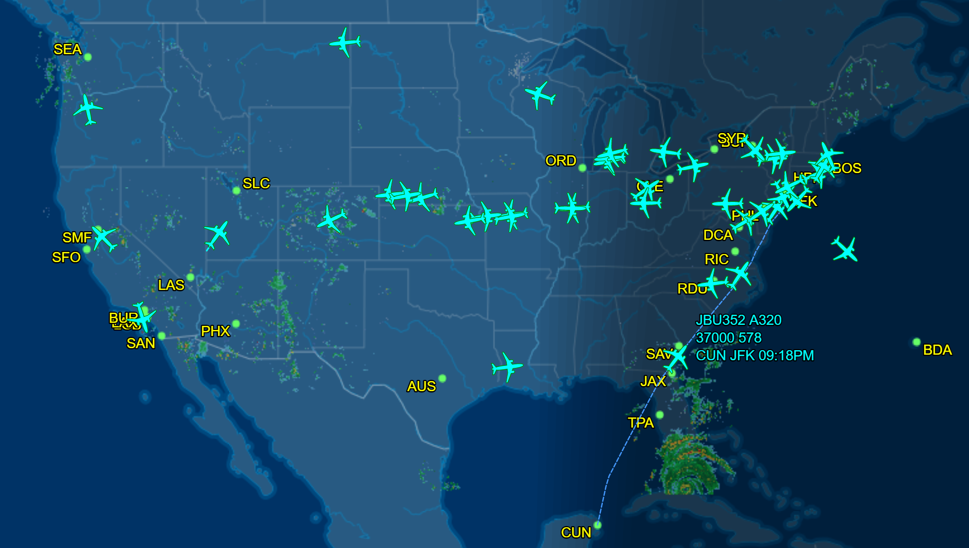 flightaware tracking