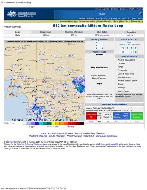 128 km townsville radar