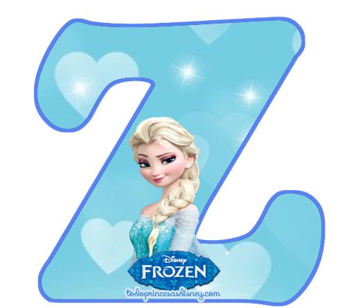 abecedario letras de frozen para imprimir