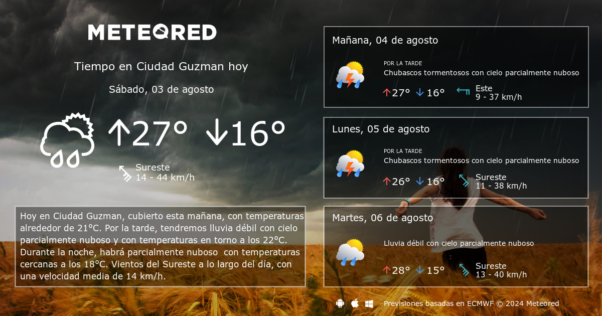 temperatura actual ciudad guzman