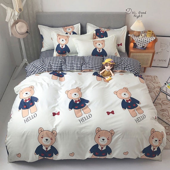 double teddy bear bedding