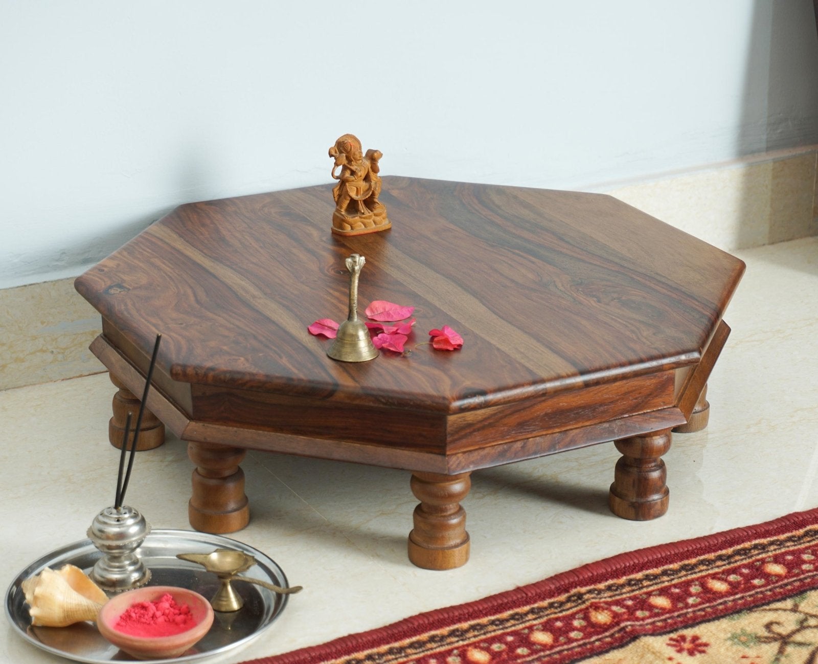 pooja chowki wooden