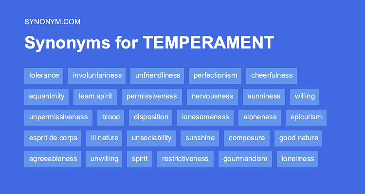 temperament thesaurus