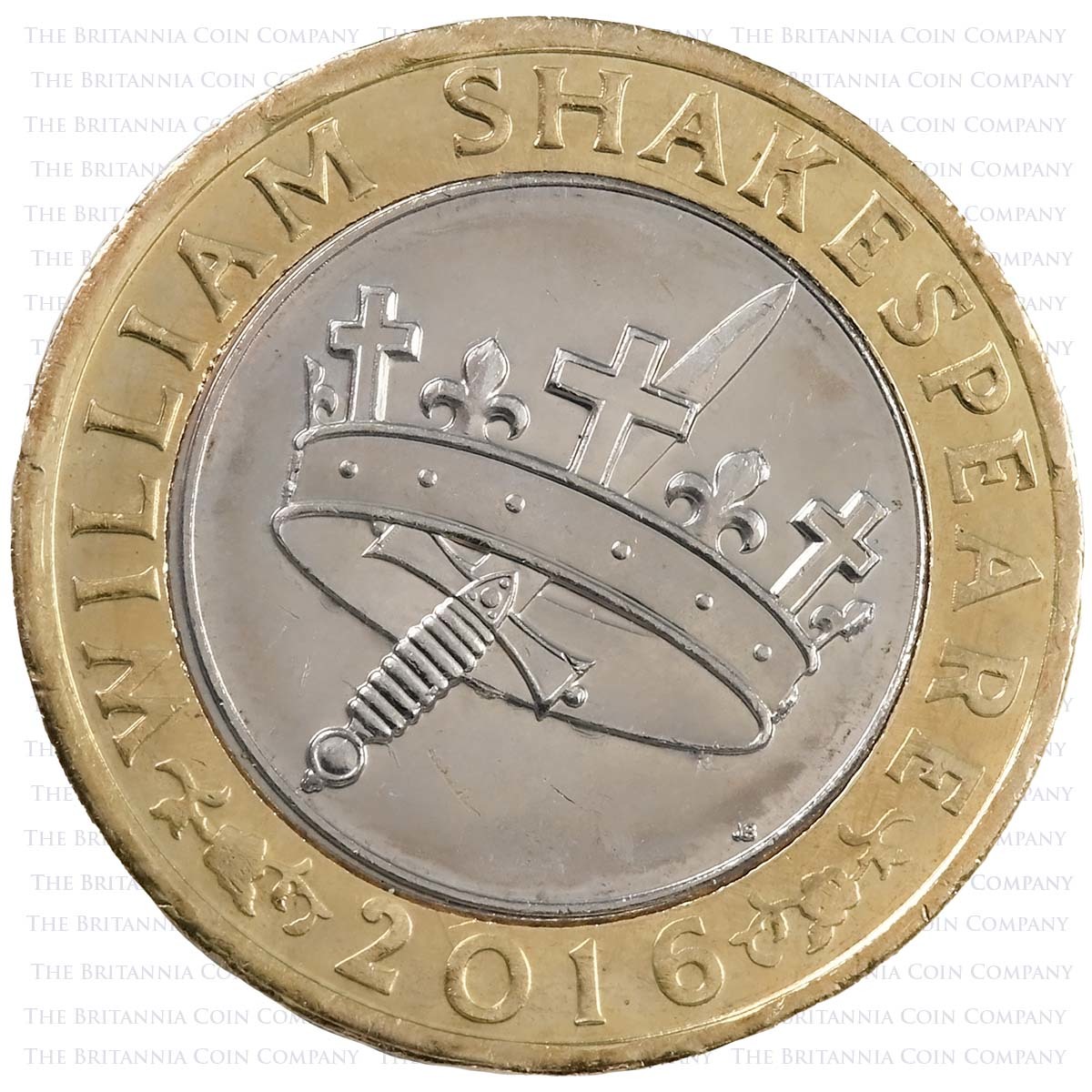 two pound coin shakespeare 2016