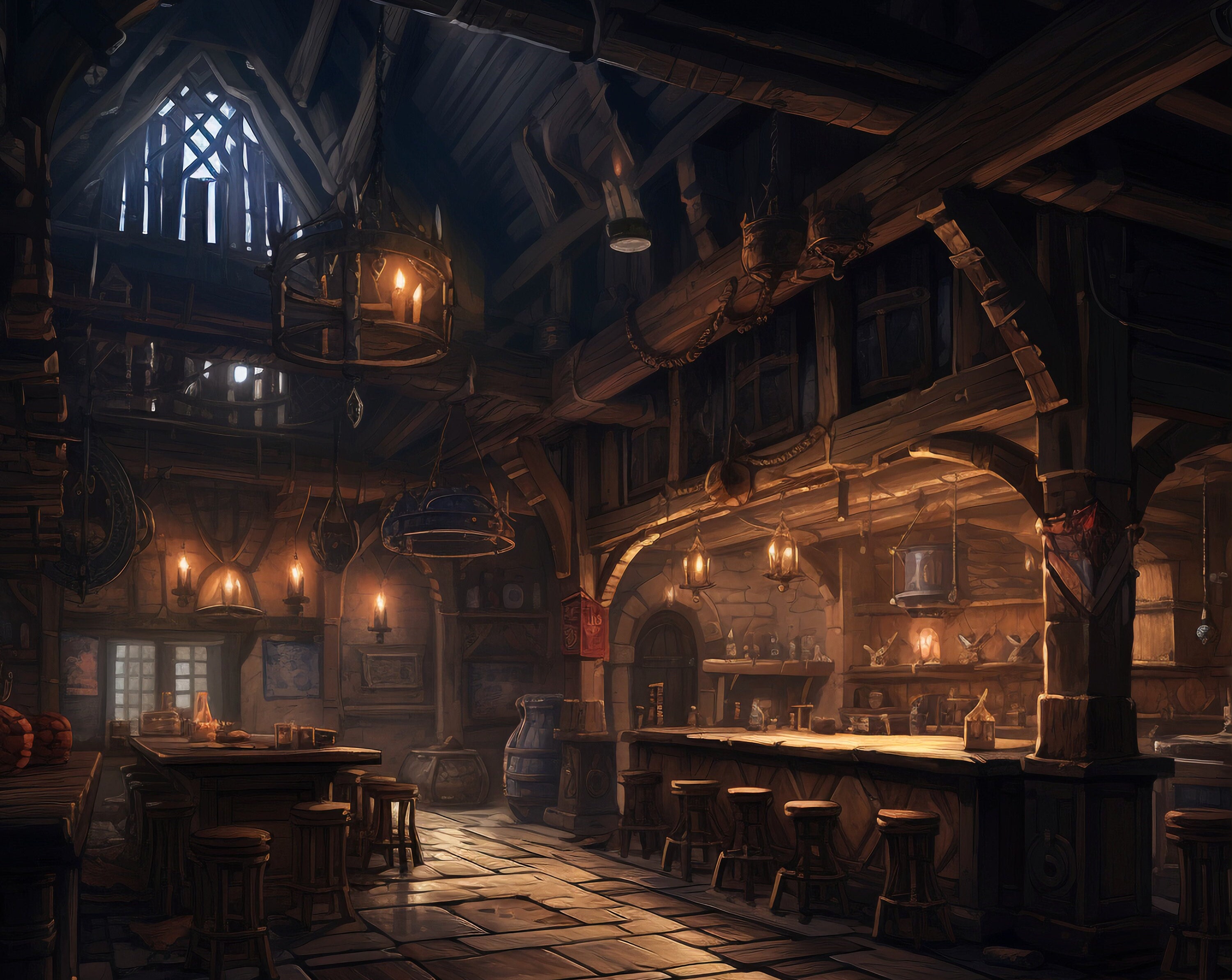 fantasy tavern interior