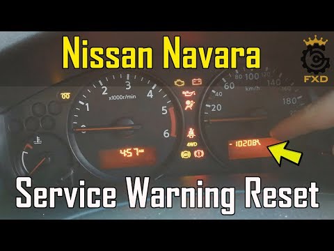 reset service nissan navara