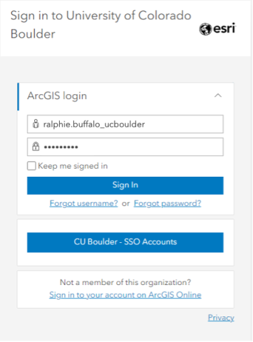 arcgis online sign in