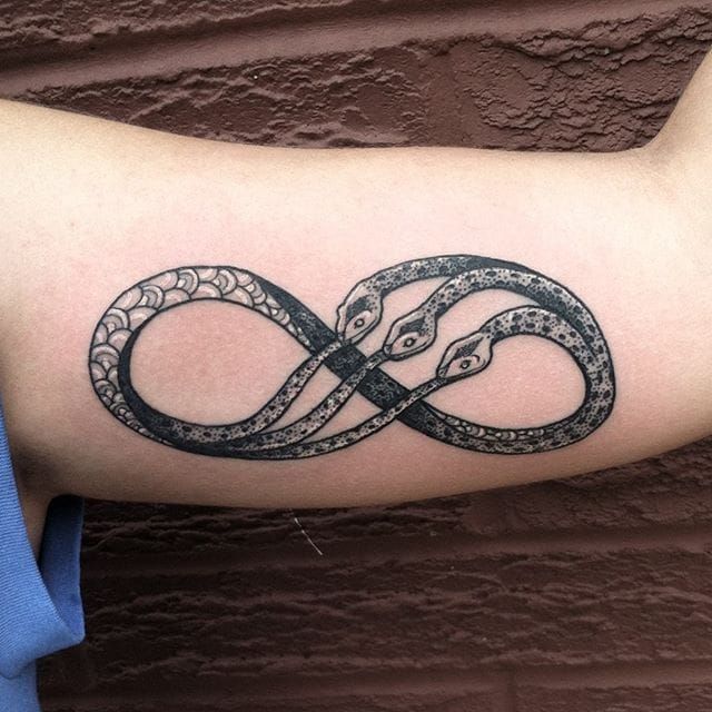 infinity snake tattoo