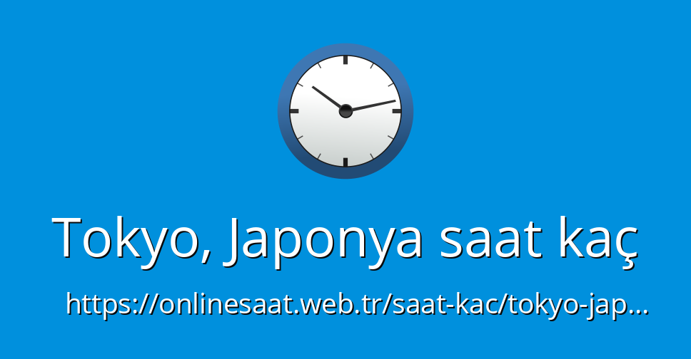 japonya saat kaç