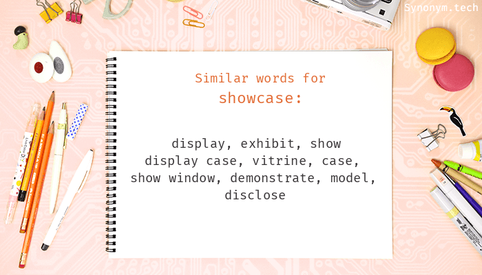 showcase thesaurus