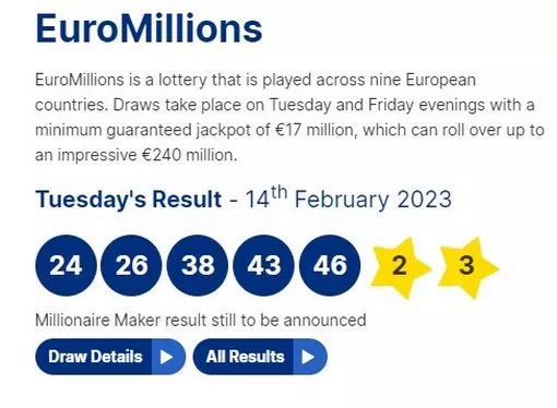 what time euromillions results tonight