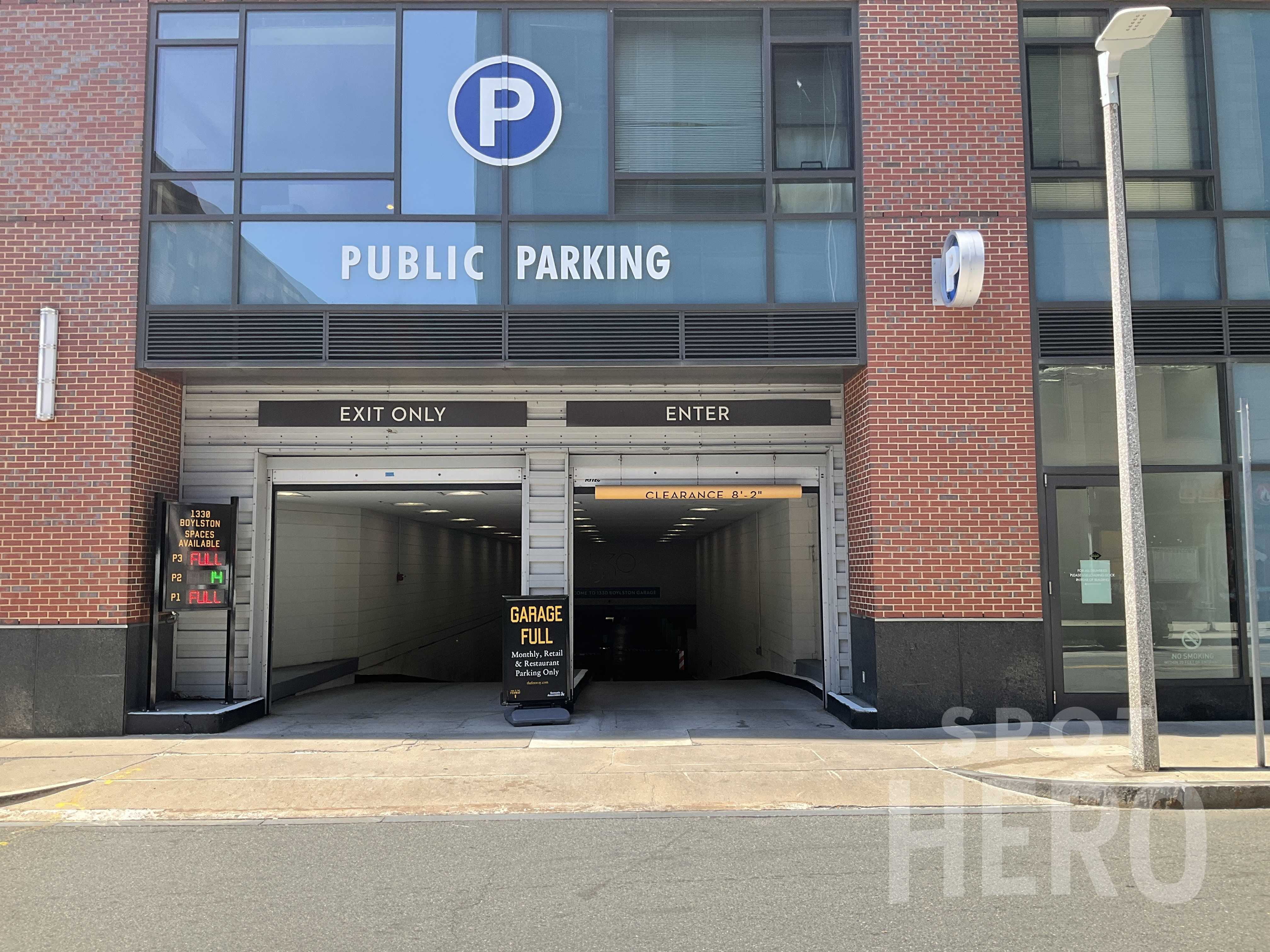 parking house of blues boston