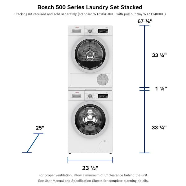 compact stackable washer dryer