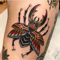 beetle traditional tattoo