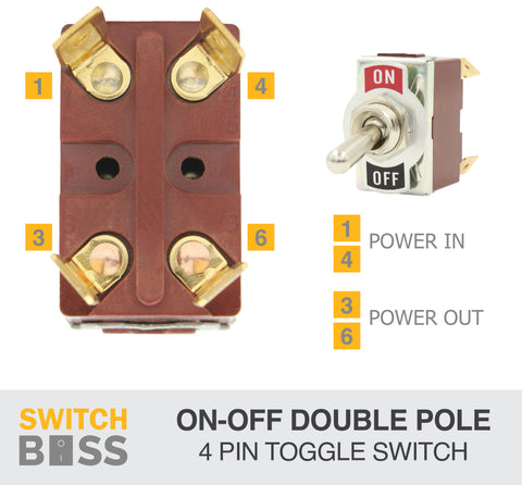 toggle switch 4 pin rocker switch wiring diagram