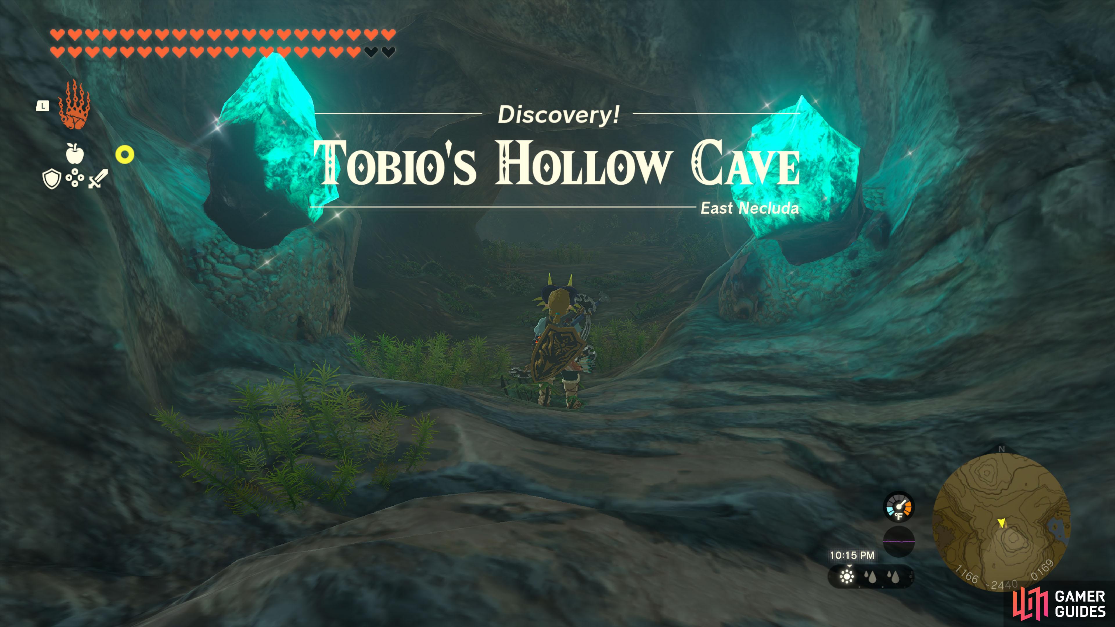 tobios hollow cave