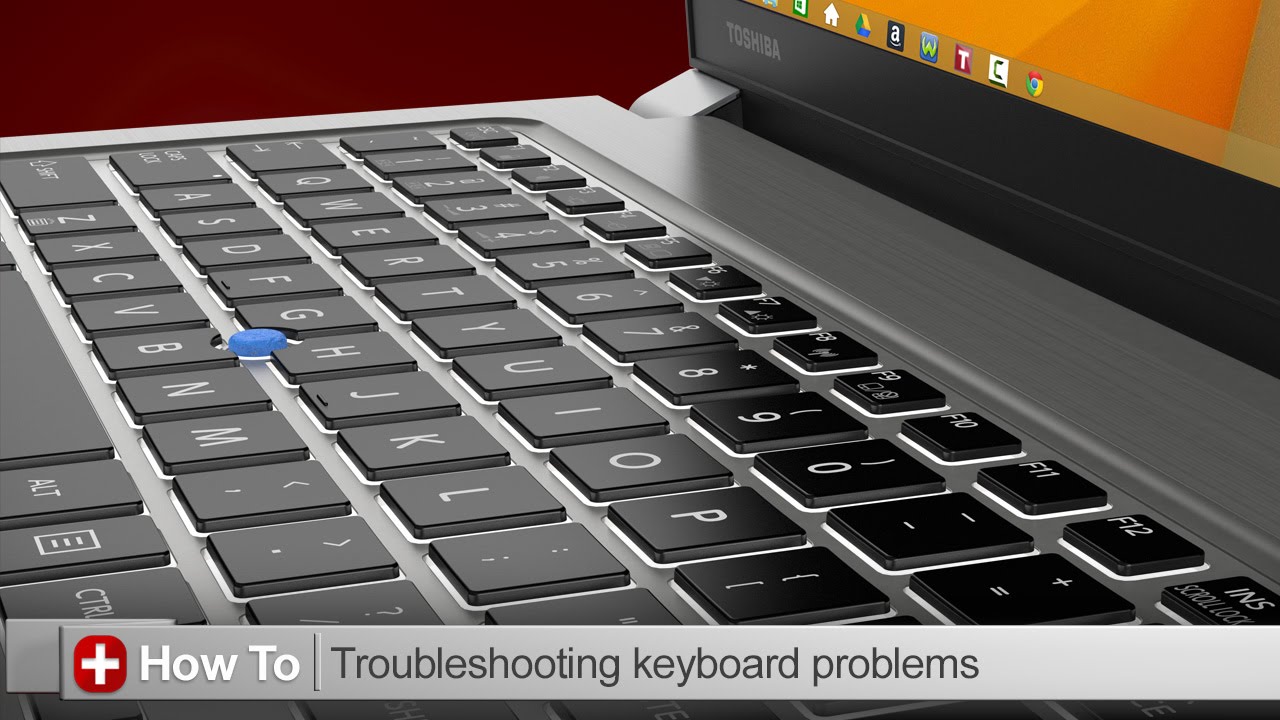 toshiba laptop keyboard stopped working