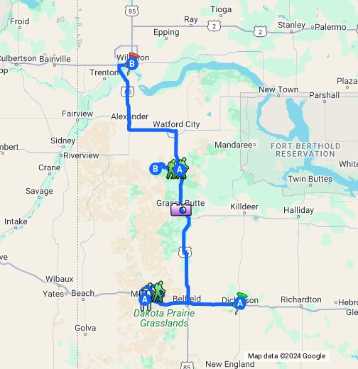 north dakota google maps