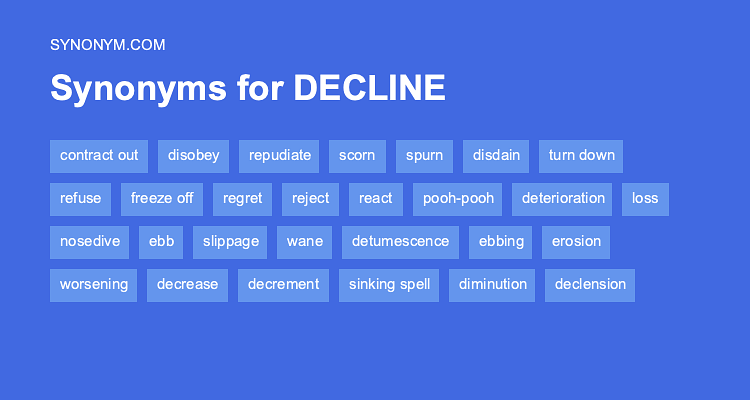 synonyms for decline