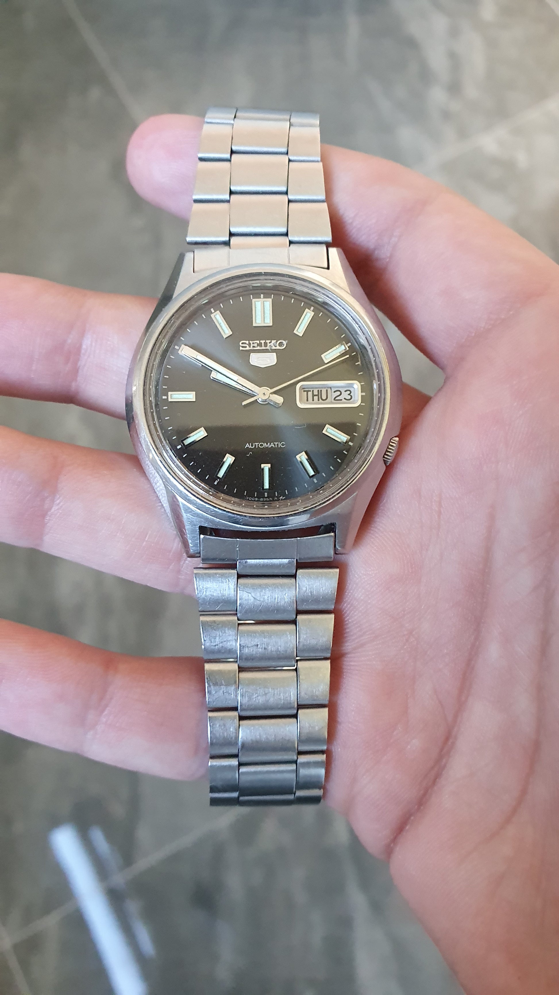 seiko 5 automatic watch old model