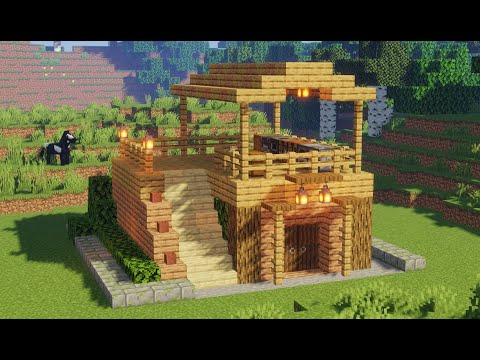 minecraft modern köy evi