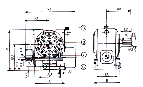 elecon gear box drawing