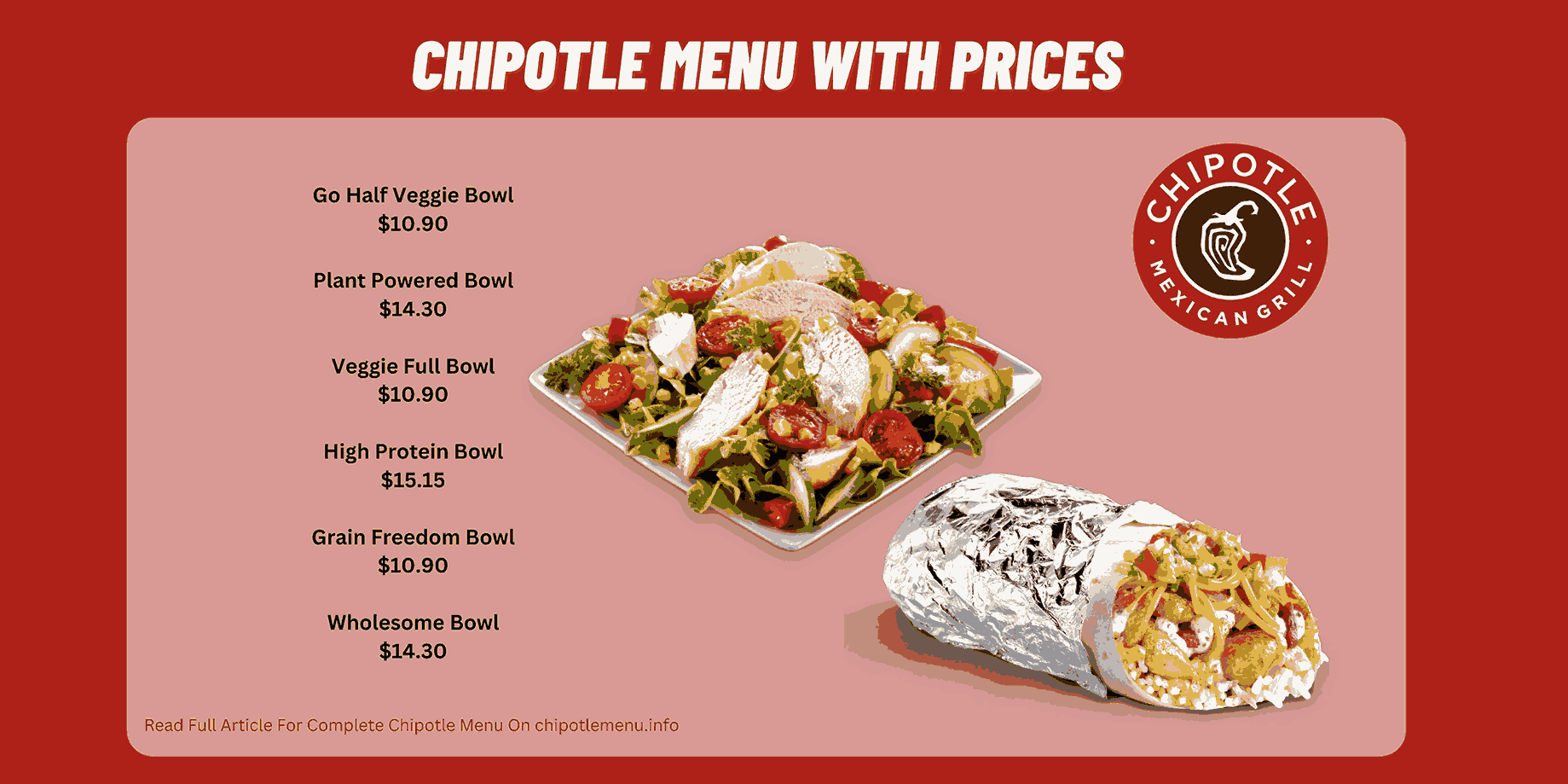 chipotle mexican grill price menu