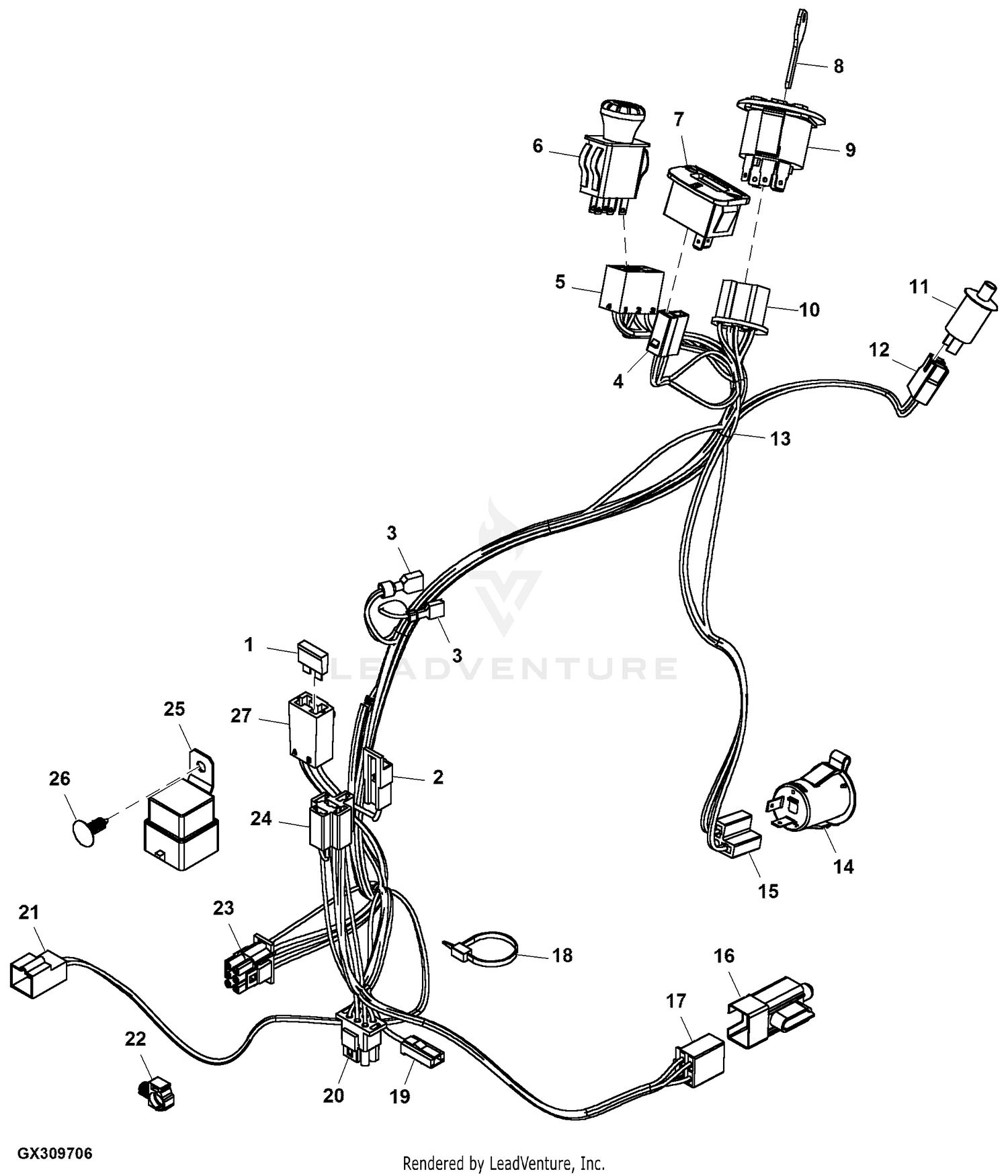 john deere la150 parts diagram