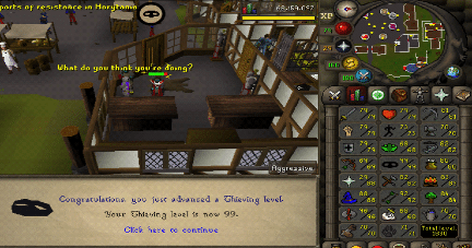 1 99 thieving osrs