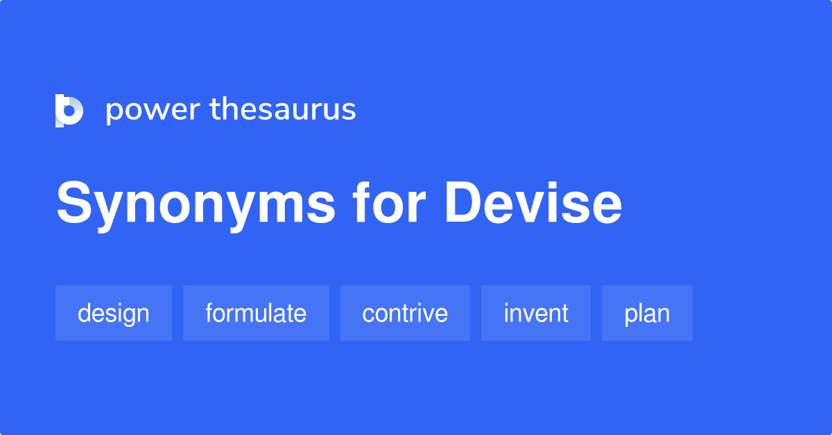 devise thesaurus