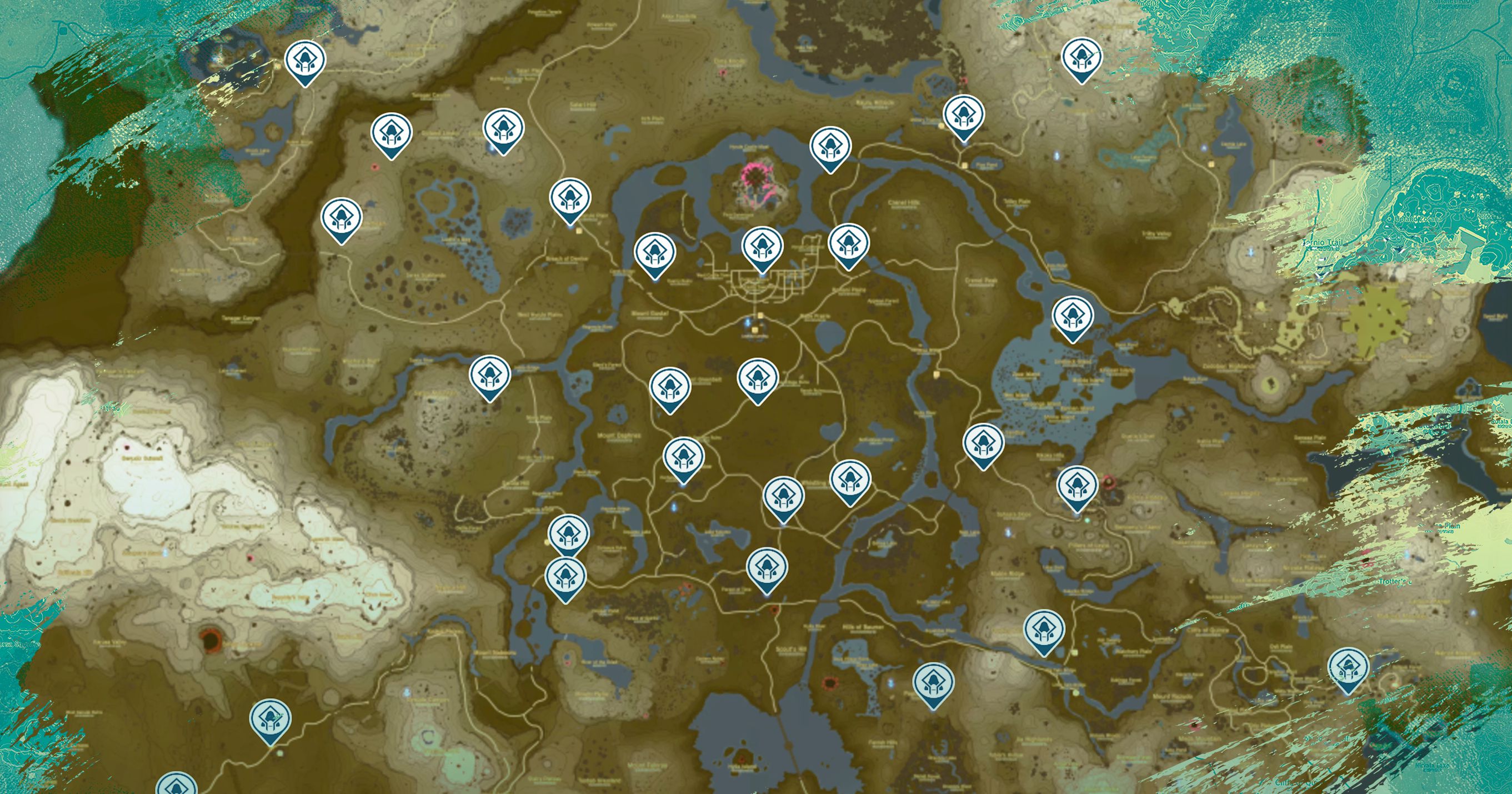 legend of zelda interactive map