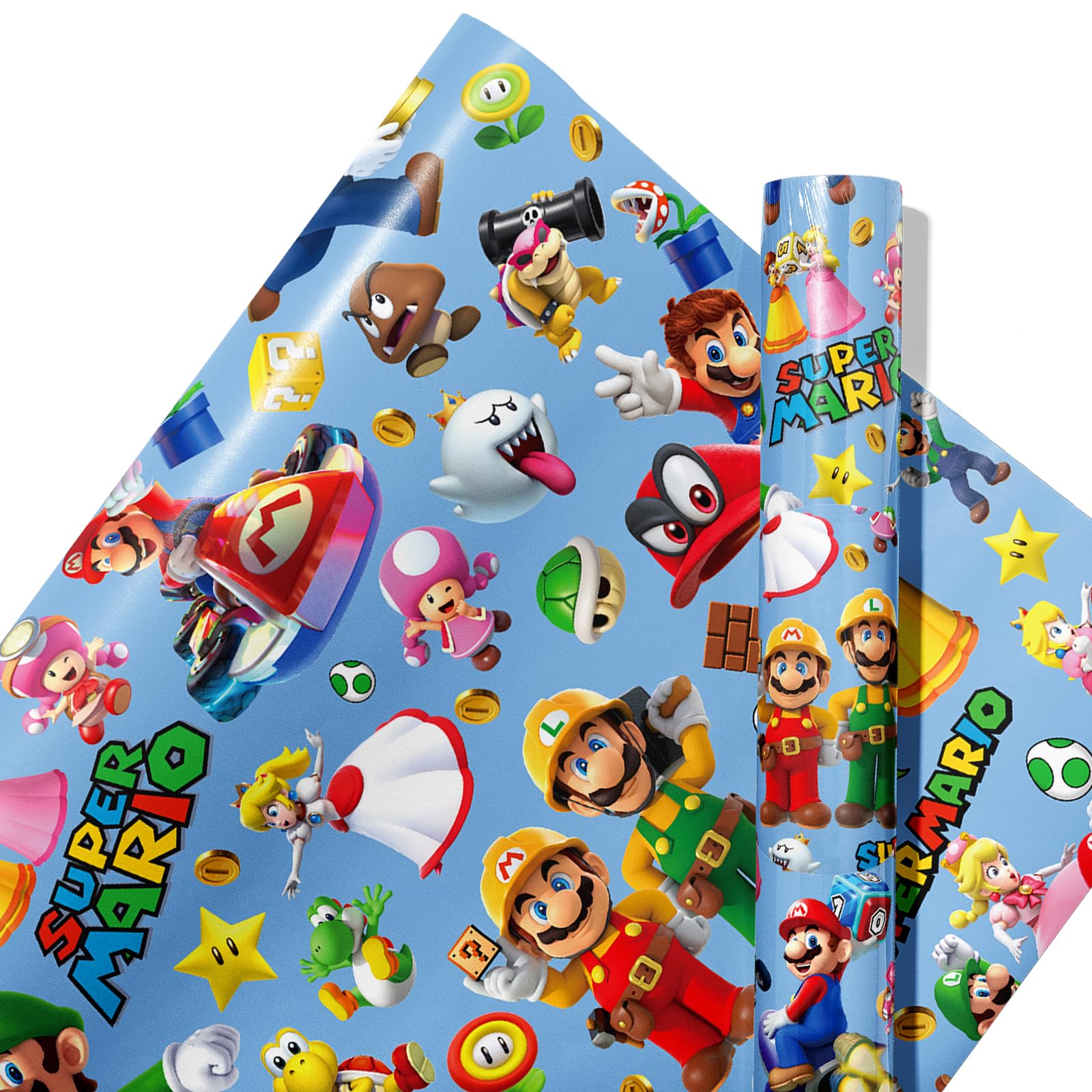 super mario gift wrap