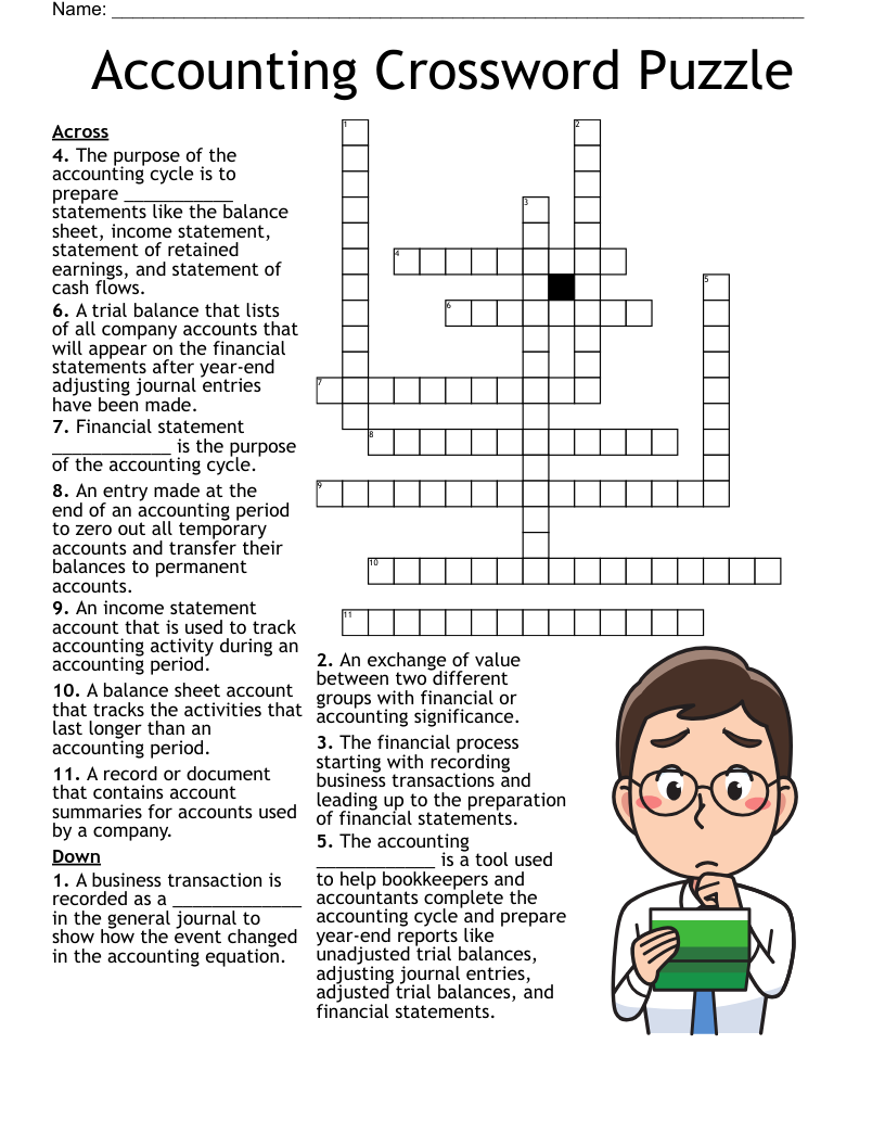 accountancy crossword clue