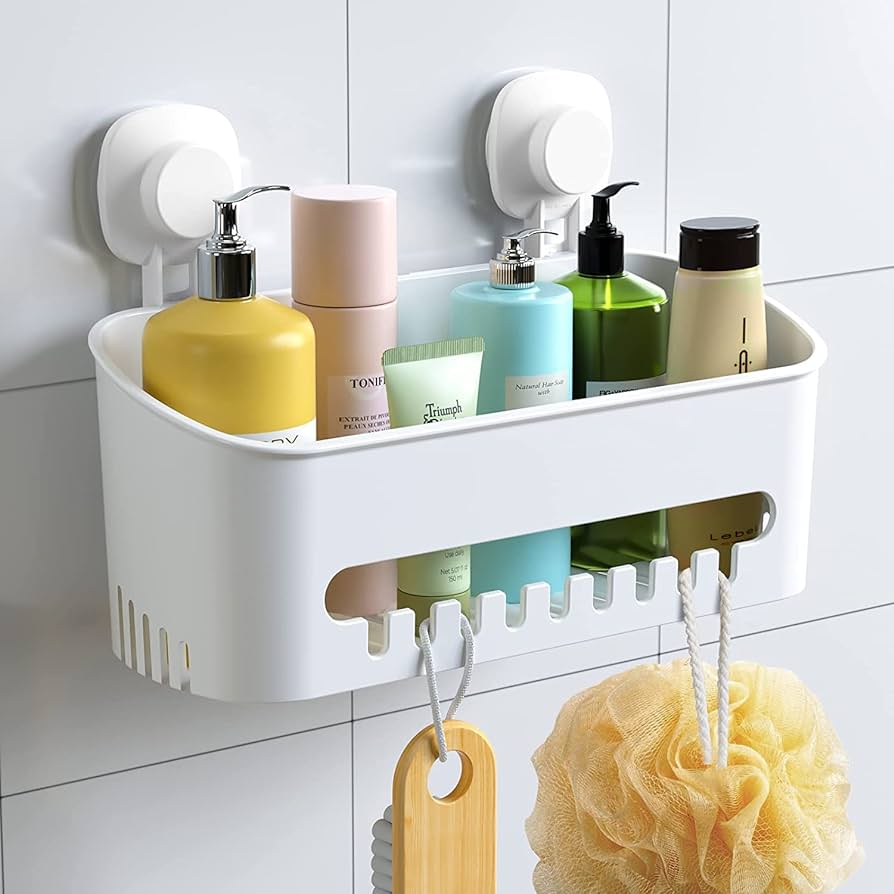 suction shelf shower