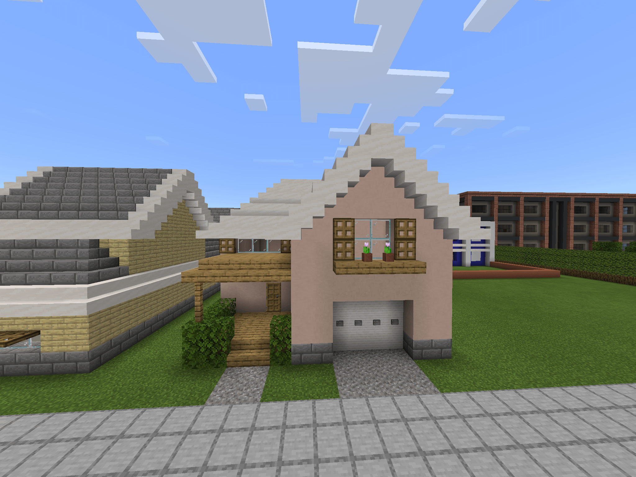 minecraft house suburban