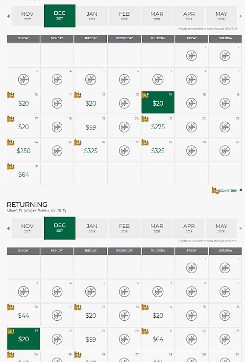 buffalo flights to miami florida