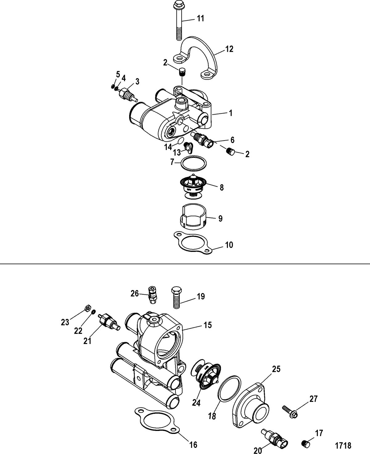 mercruiser 4.3 thermostat