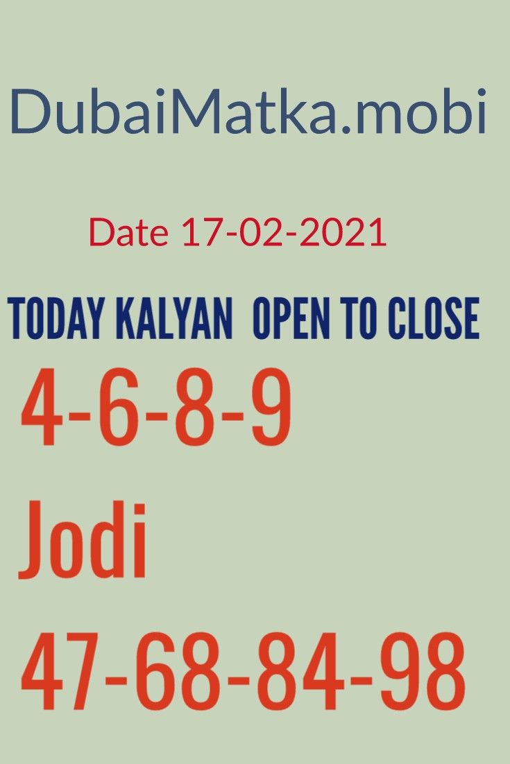 satta number today kalyan open to close
