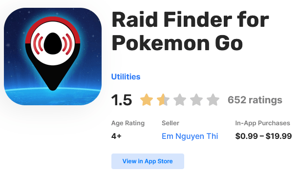 raid finder pokemon go