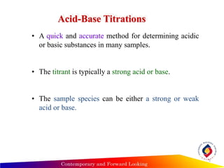 acid base titration slideshare