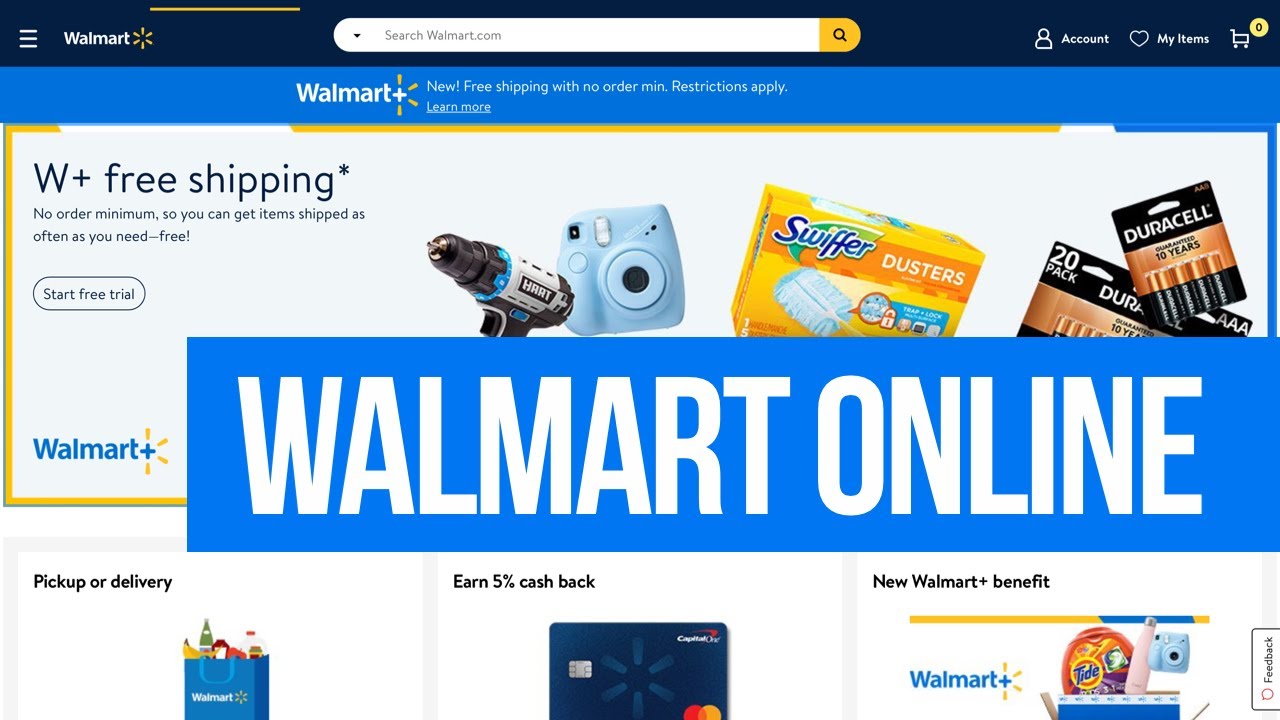 shopping at walmart online