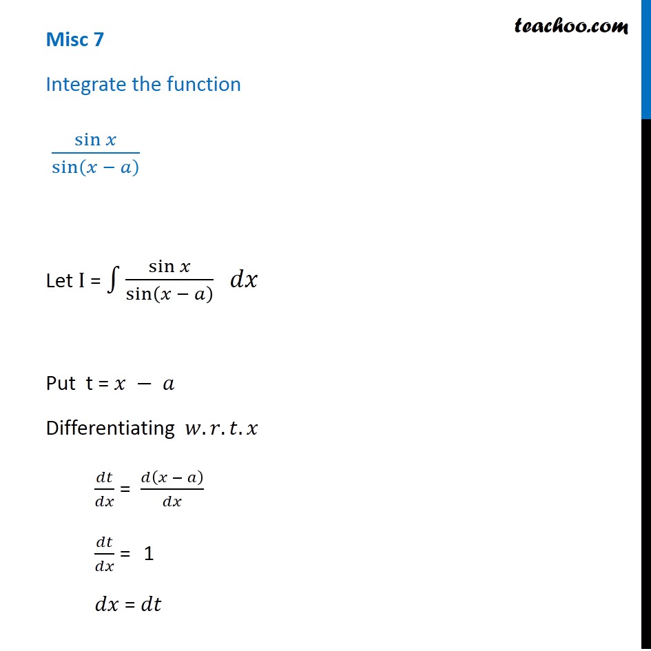 integral of sinx